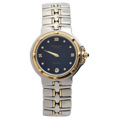 Raymond Weil Montre femme en acier inoxydable plaqué or noir Parsifal 9190 35 mm