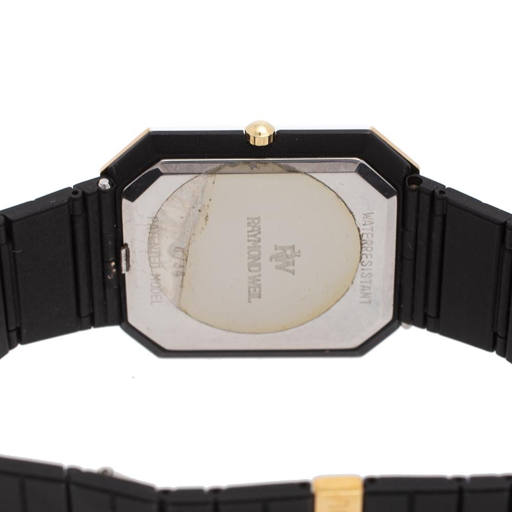 Raymond Weil Black Two Tone Stainless Steel 4734 Women's Wristwatch 28 mm 1