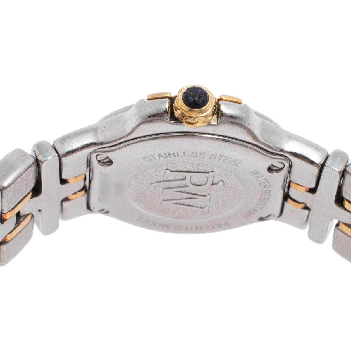 Raymond Weil Champagne Diamonds 18k Gold Parsifal 9690 Women's Wristwatch 23 mm In Fair Condition In Dubai, Al Qouz 2