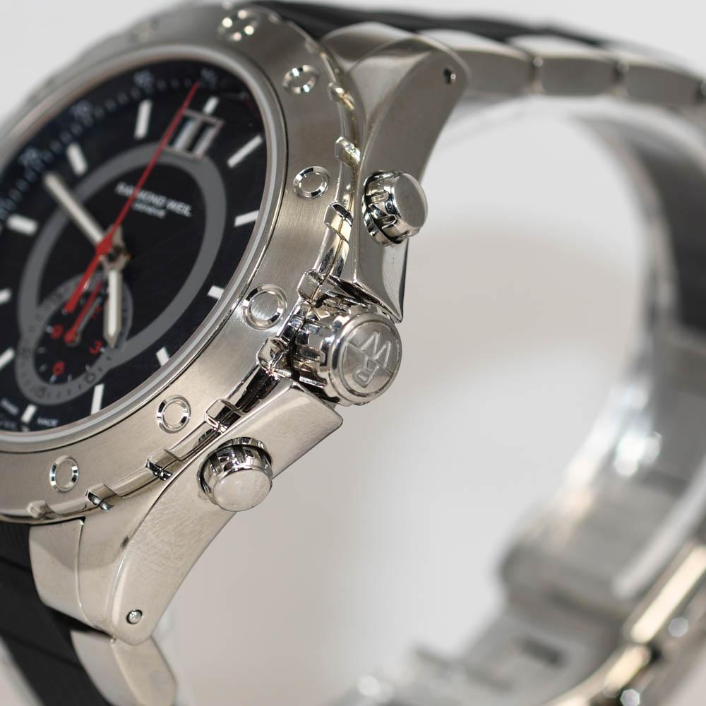 Raymond Weil Chronograph Sport Edelstahluhr 44mm im Angebot 1