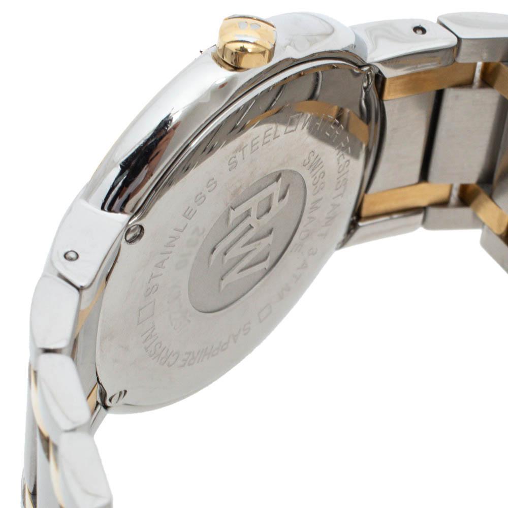 Raymond Weil Cream Two-Tone Stainless Steel Othello 2310 Men's Wristwatch 37 mm In Good Condition In Dubai, Al Qouz 2