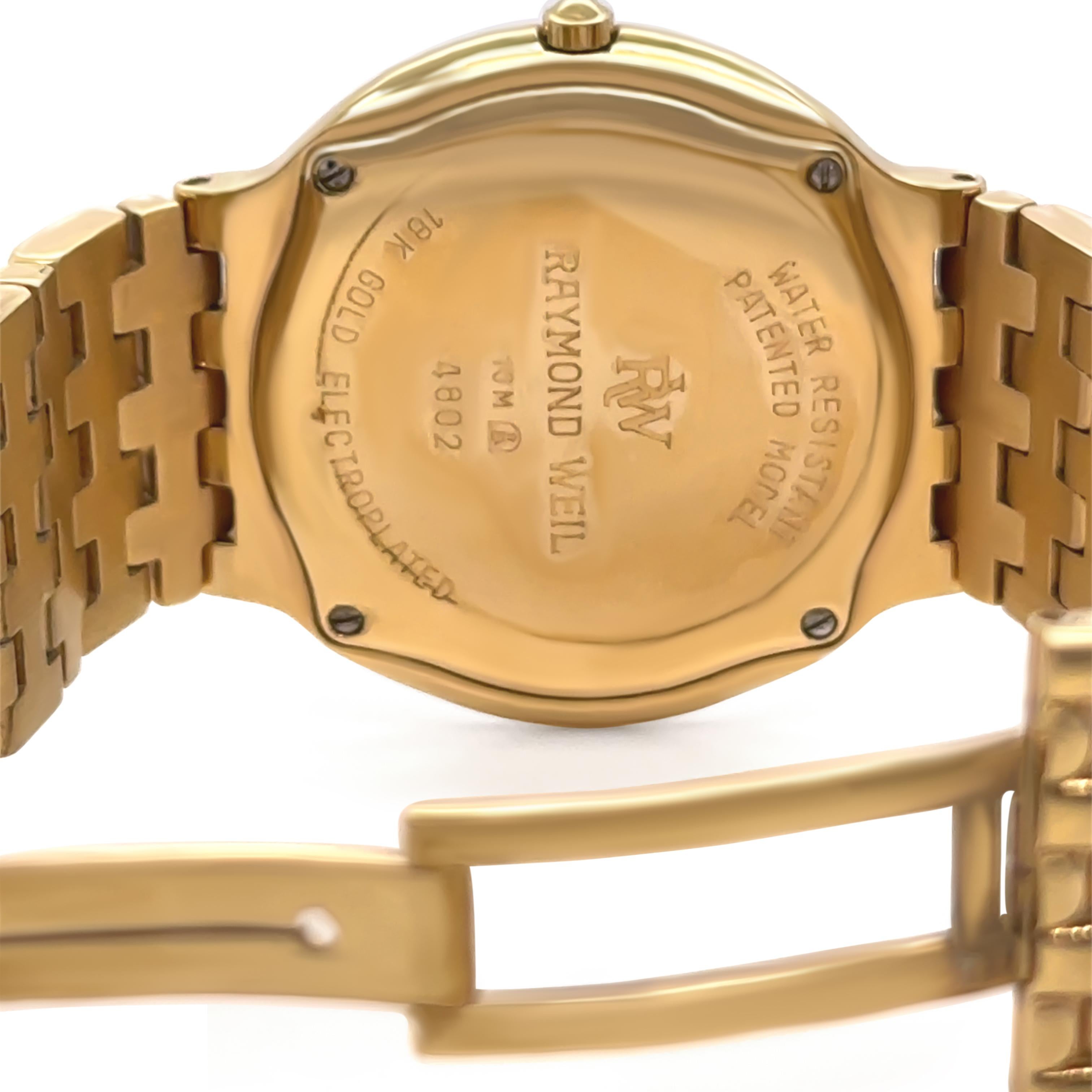 Raymond Weil Fidelio 18ct Gold Plated 4802 Ladies Quartz Watch en venta 3