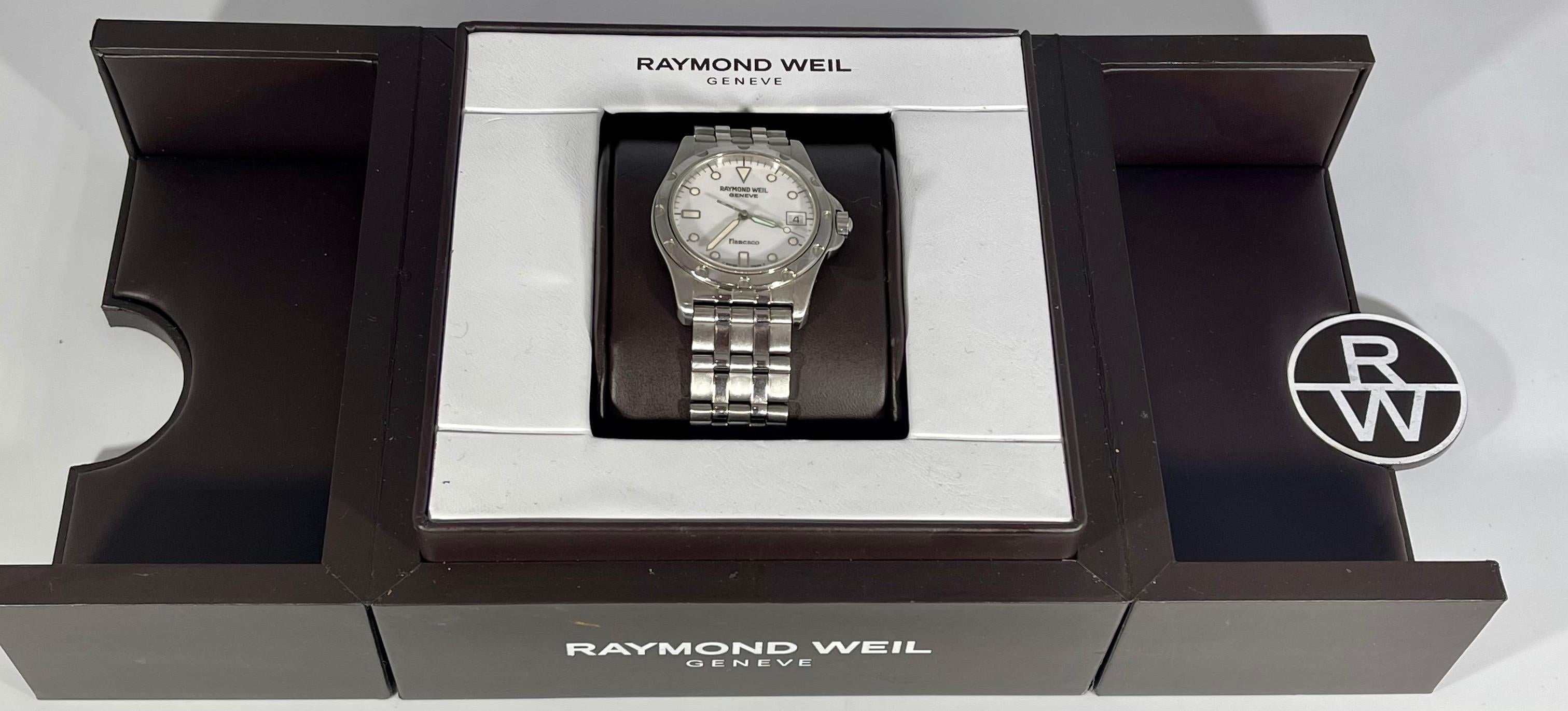 Raymond Weil Flamenco Stainless Steel Watch with Date & Box 1