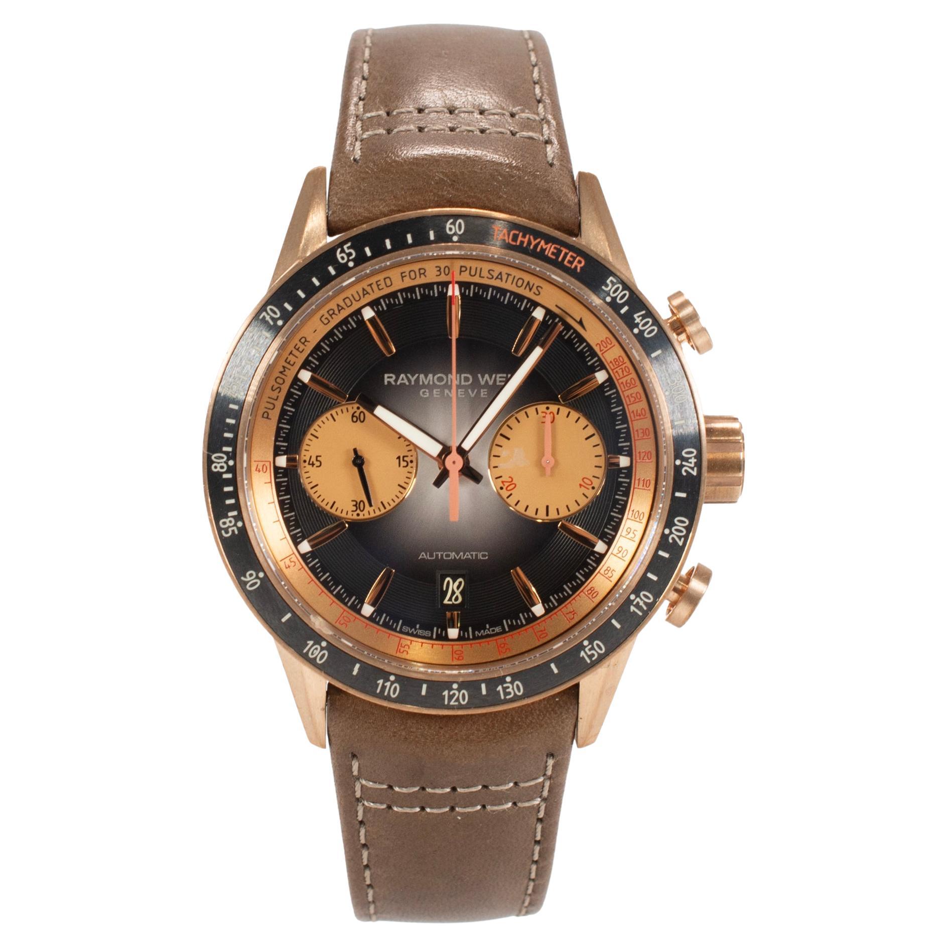 Montre Raymond Weil Freelancer Chronograph 43.5mm Bronze Limited Edition 248/300 en vente