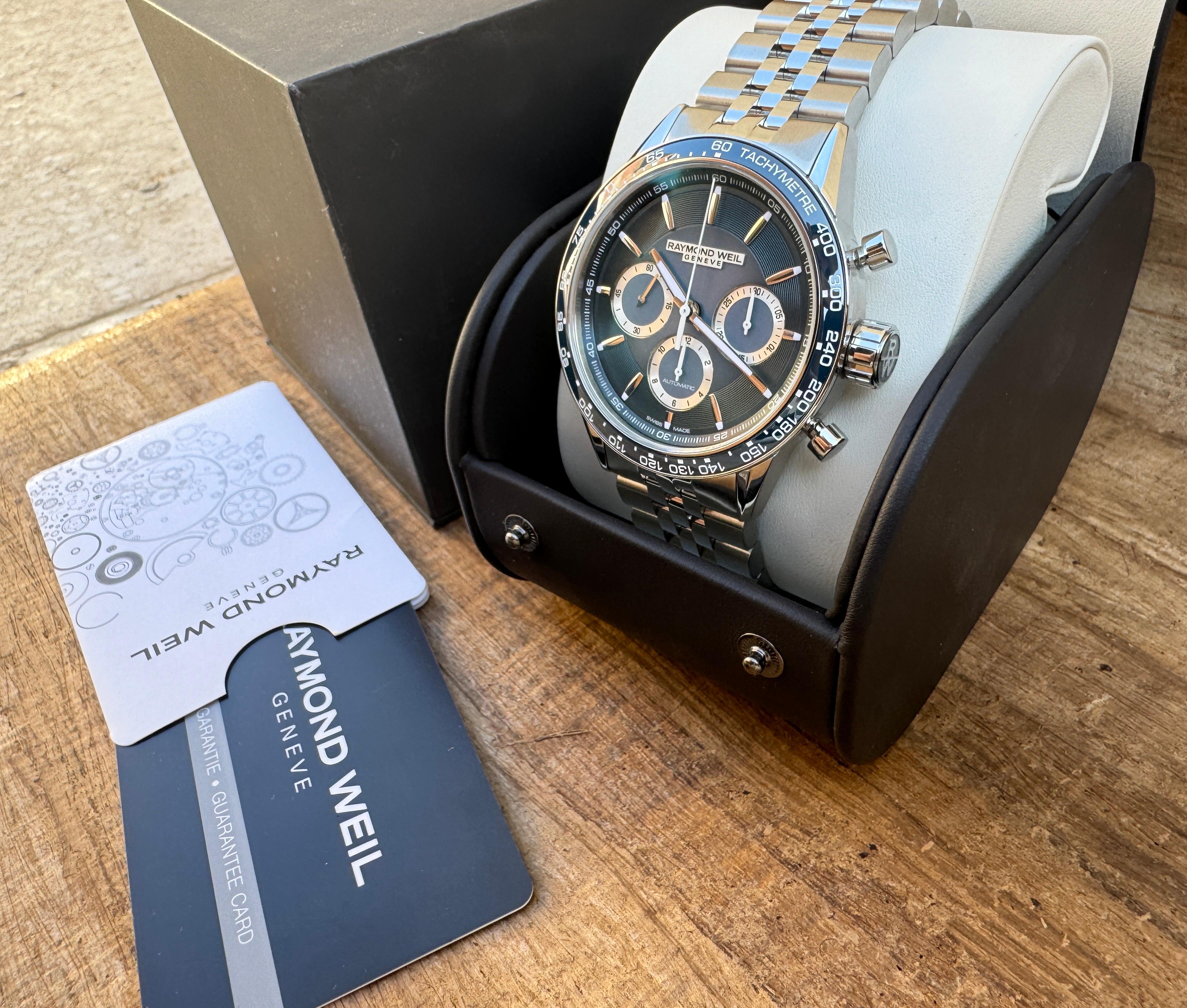 Raymond Weil Freelancer Chronograph 7741-ST3-50021 Montre complète en vente 8