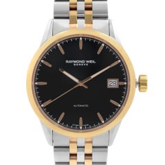 Raymond Weil Montre automatique Freelancer en acier avec cadran noir pour hommes 2740-SP5-20011