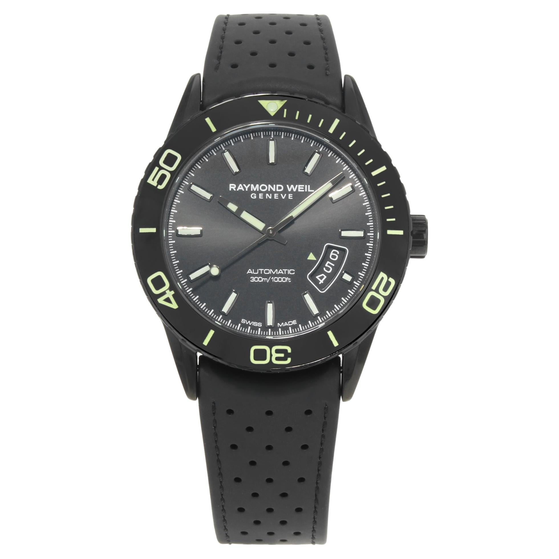 Raymond Weil Freelancer Steel Black PVD Ceramic Automatic Watch 2760-SB1-20001