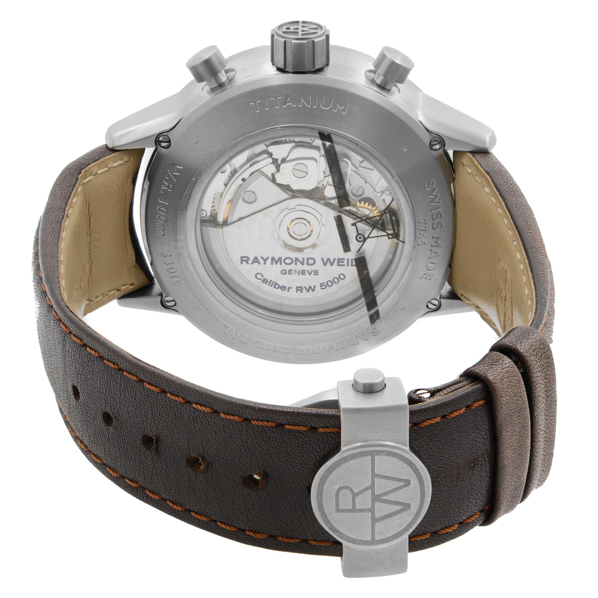 Men's Raymond Weil Freelancer Titanium Gray Dial Automatic Mens Watch 7745-TIC-05609