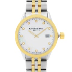 Raymond Weil Freelancer Orologio da donna al quarzo bicolore in acciaio MOP 5629-STP-97081