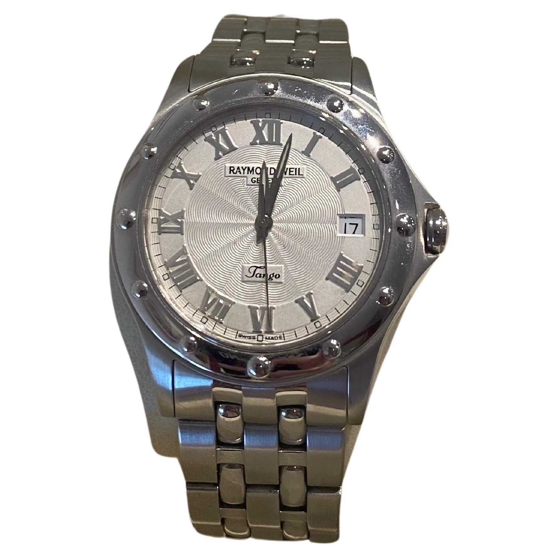 Raymond Weil Geneve Tango réf. 5590 Montre pour hommes Box + Link.