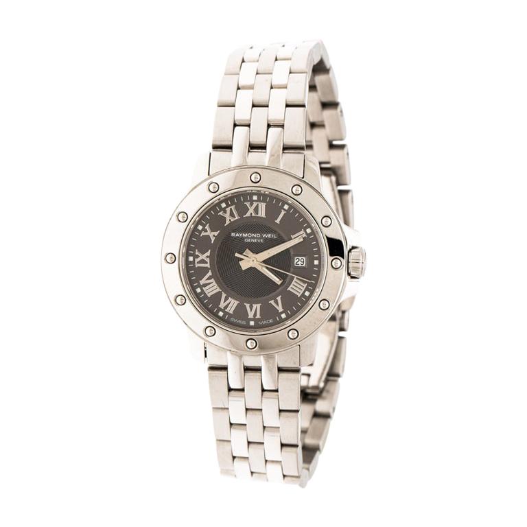 Raymond Weil Grey Stainless Steel Tango 5399 Women's Wristwatch 28 mm