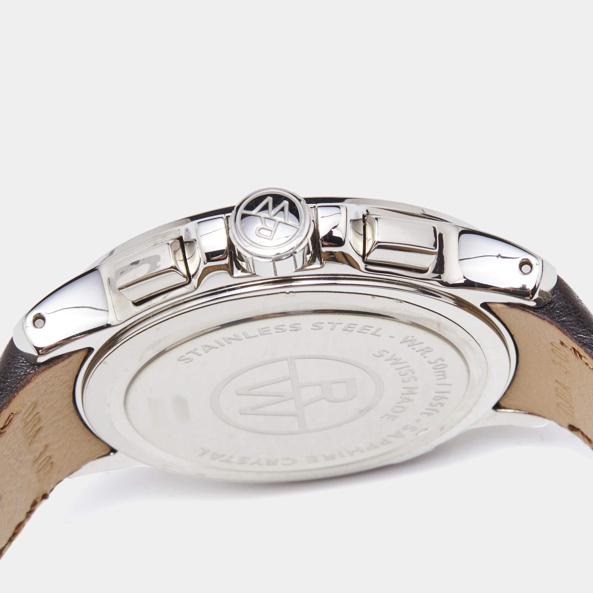 Raymond Weil Ivory Stainless Steel Tango 4899-STC-00809 Men's Wristwatch 40 mm In Excellent Condition In Dubai, Al Qouz 2