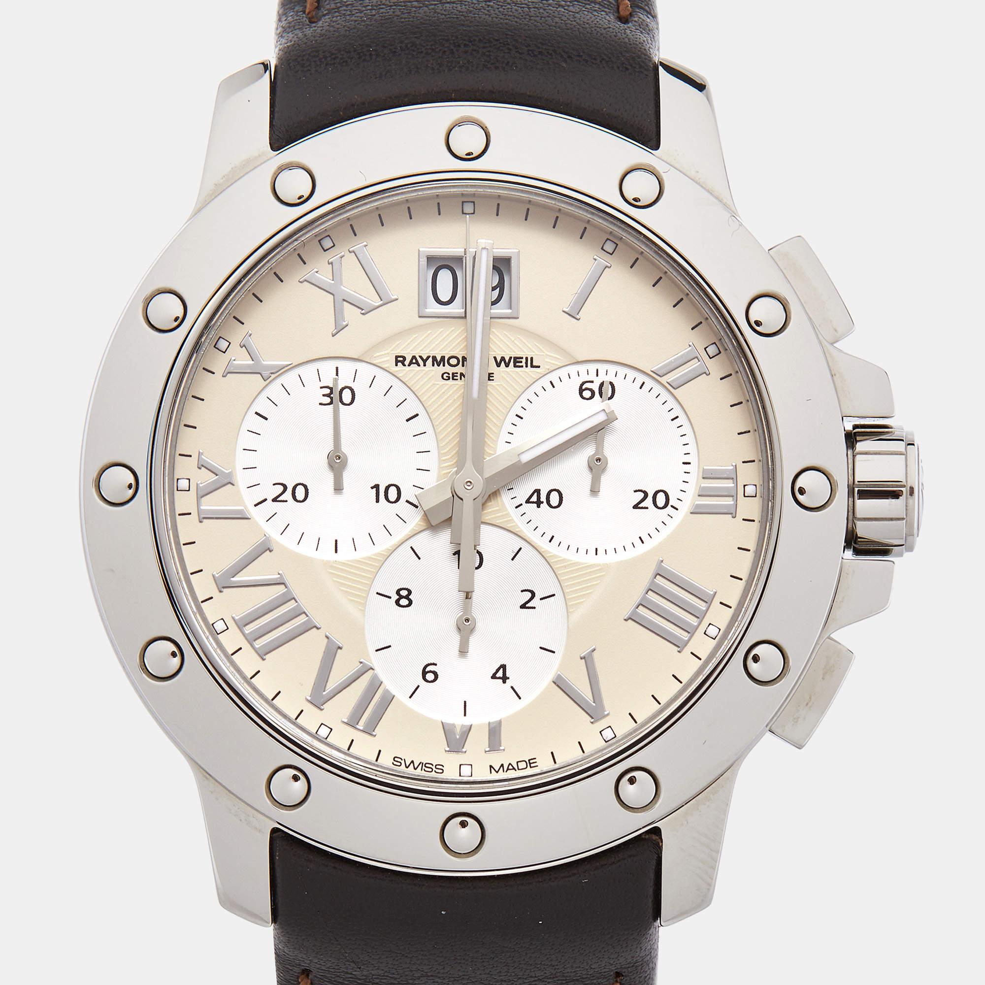 Raymond Weil Ivory Stainless Steel Tango 4899-STC-00809 Men's Wristwatch 40 mm 1