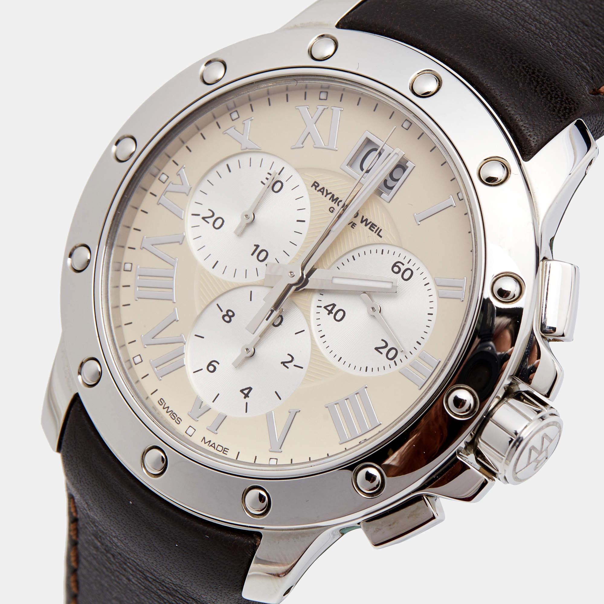 Raymond Weil Ivory Stainless Steel Tango 4899-STC-00809 Men's Wristwatch 40 mm 2