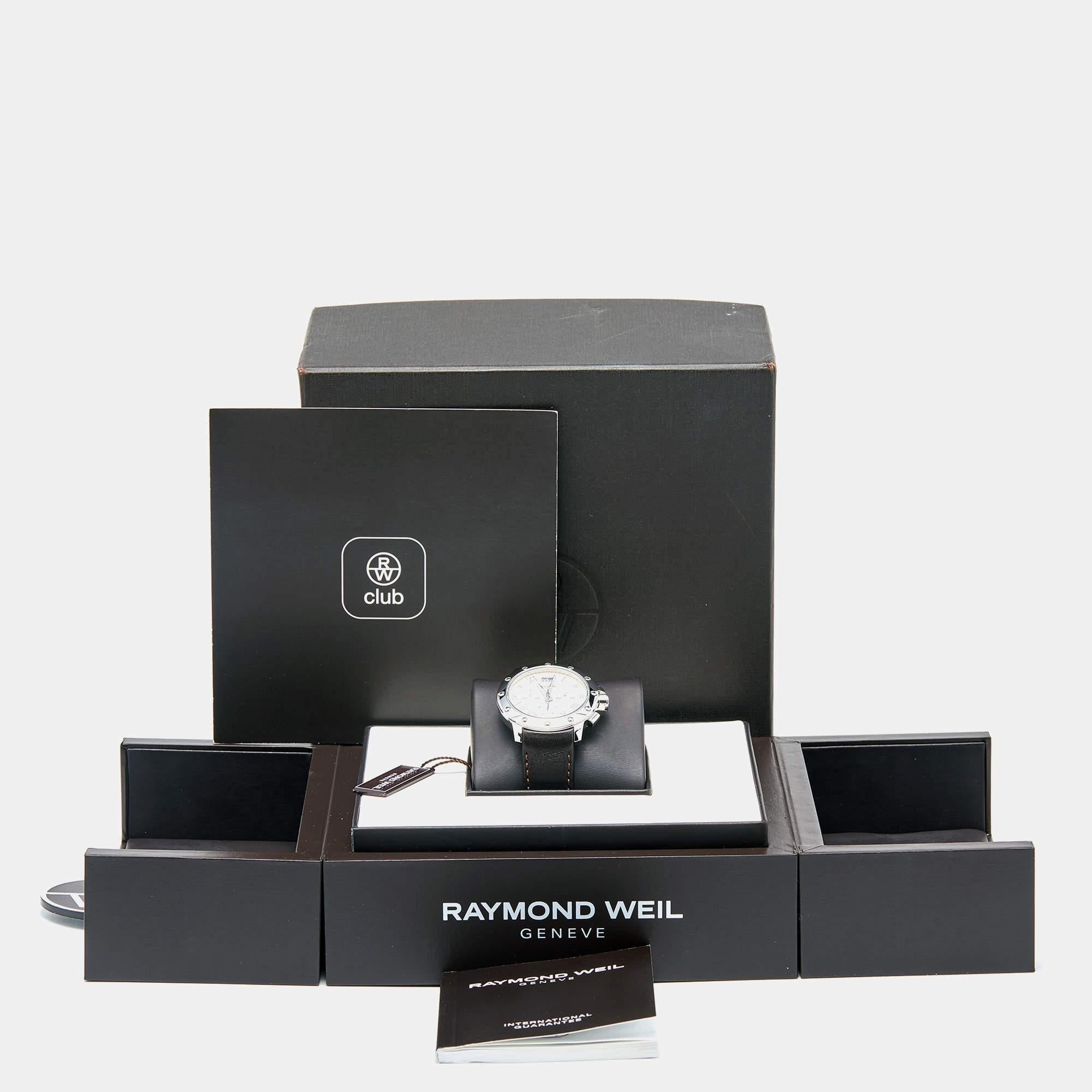 Raymond Weil Ivory Stainless Steel Tango 4899-STC-00809 Men's Wristwatch 40 mm 3