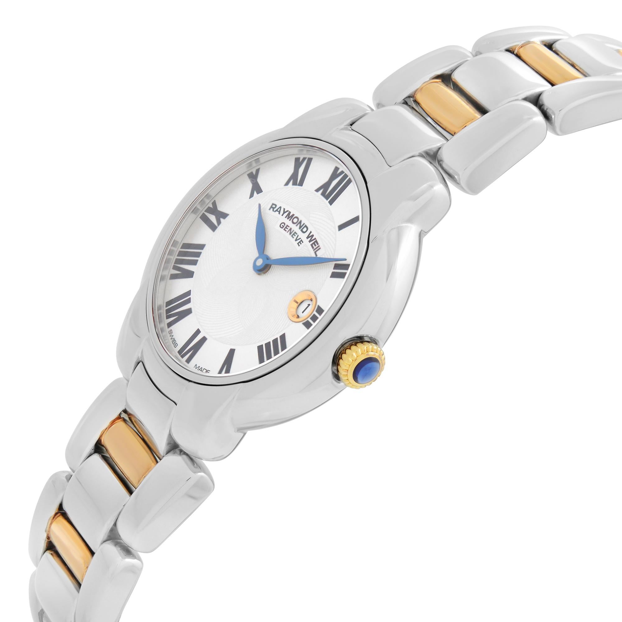 raymond weil jasmine two-tone ladies watch