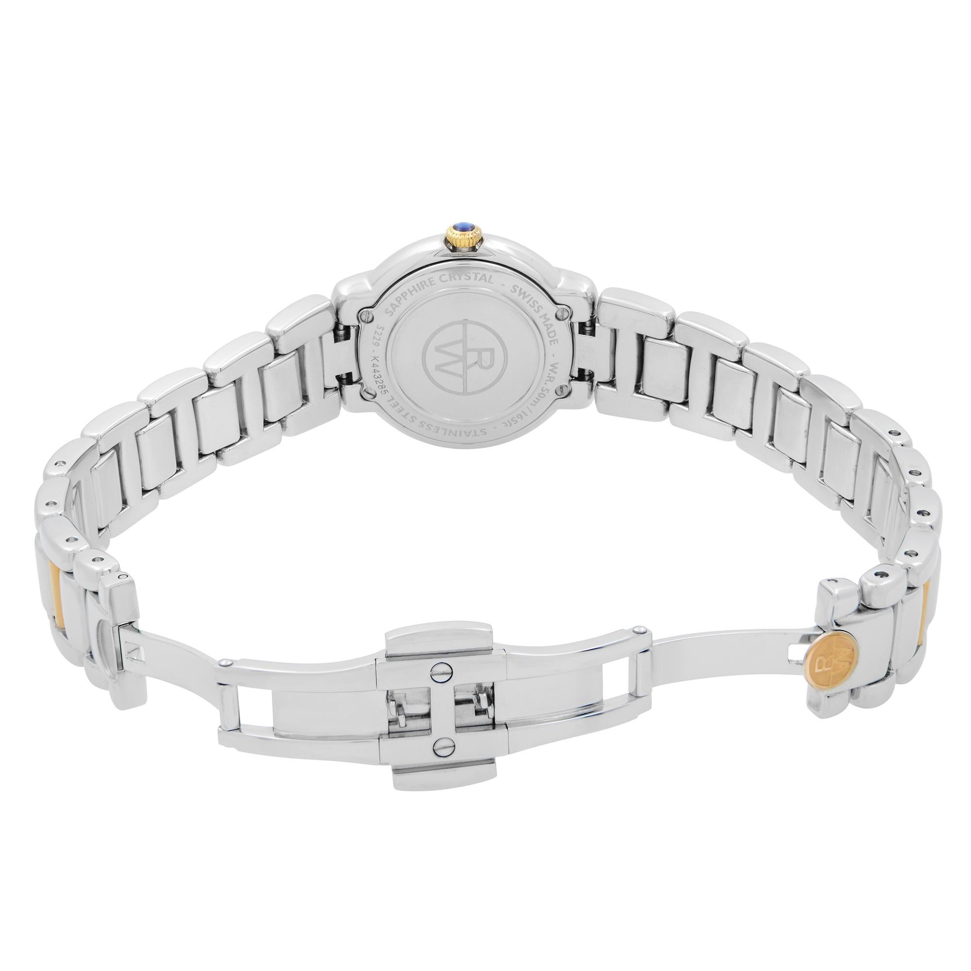 Raymond Weil Jasmine Two-Tone Steel Silver Dial Ladies Watch 5229-S5-01659 In New Condition In New York, NY