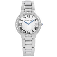 Raymond Weil Jasmine Montre pour femme en acier avec cadran en argent et diamants 5235-STS-01659