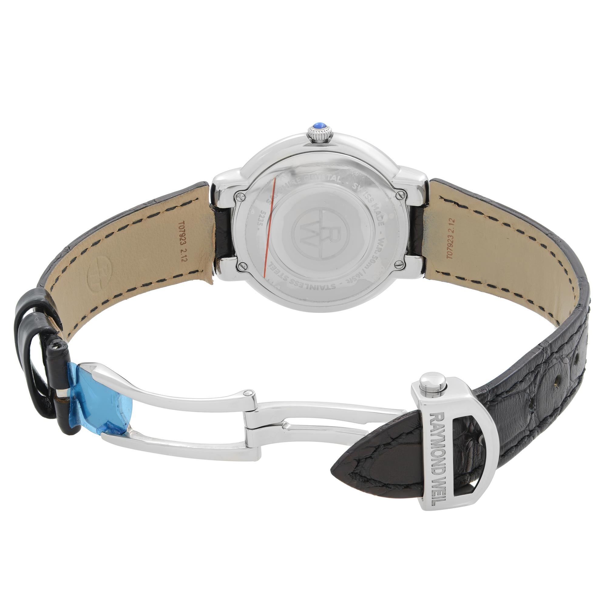 Raymond Weil Jasmine Stainless Steel MOP Dial Quartz Ladies Watch 5235-STC-00970 2