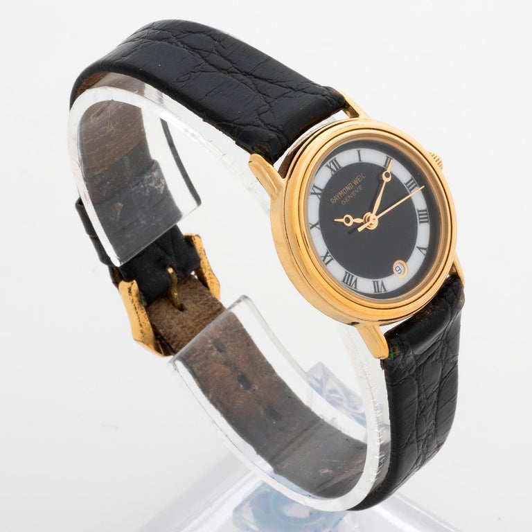 Raymond Weil Ladies Quartz Wristwatch Ref 5532, Art Deco Style, Gold Capped  1992