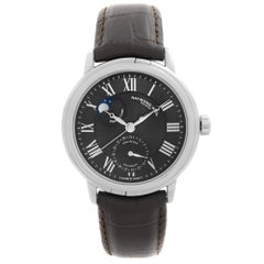Raymond Weil Maestro Moonphase Acciaio Nero Quadrante Romano Orologio Uomo 2839-STC-00209
