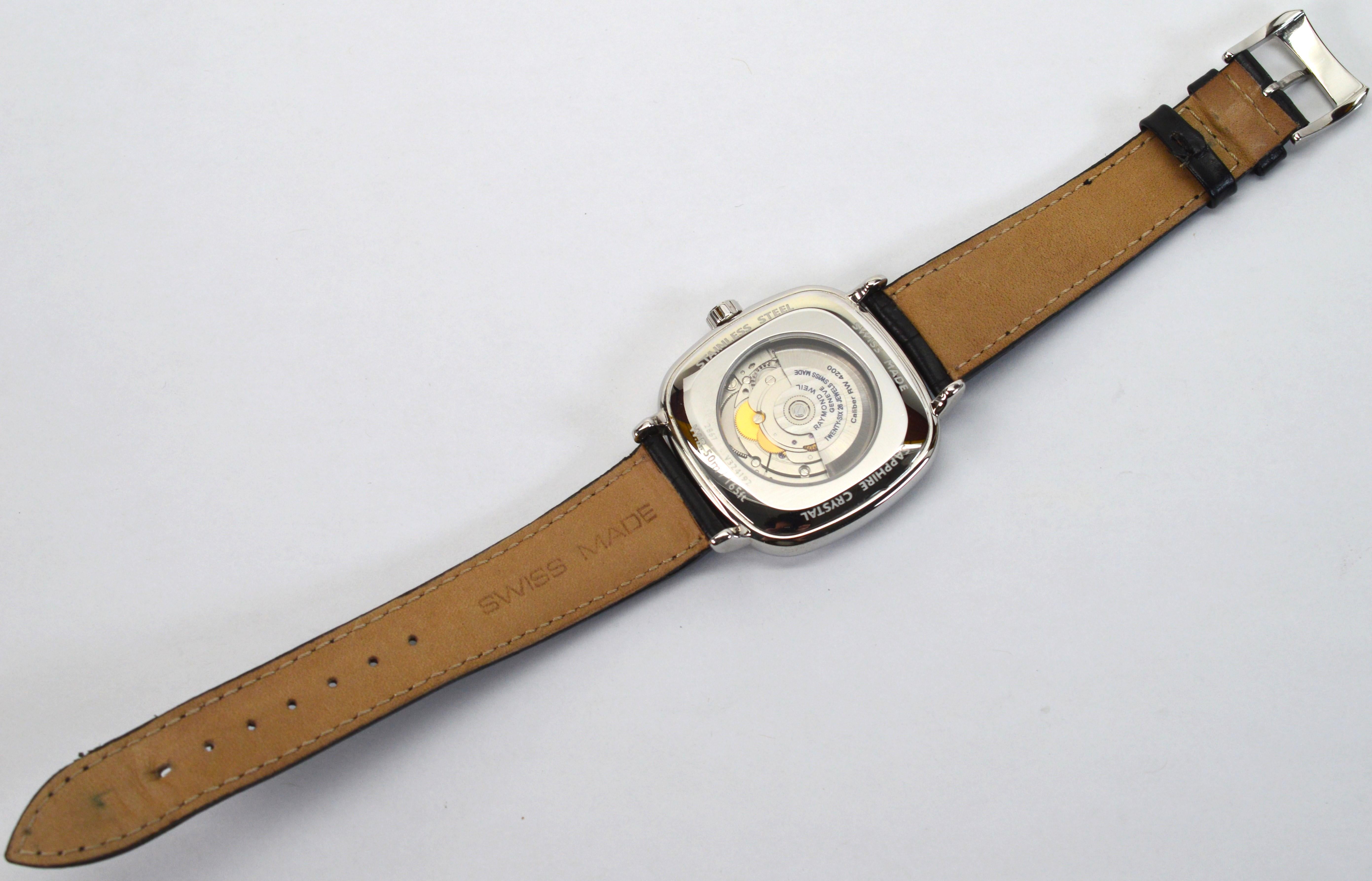 Raymond Weil Maestro STC-00659 Montre-bracelet automatique pour hommes  en vente 5