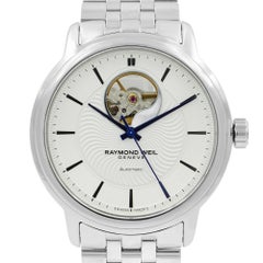 Raymond Weil Maestro Montre automatique en acier transparent pour hommes 2227-ST-65001
