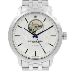 Raymond Weil Maestro Montre automatique en acier transparent pour hommes 2227-ST-65001
