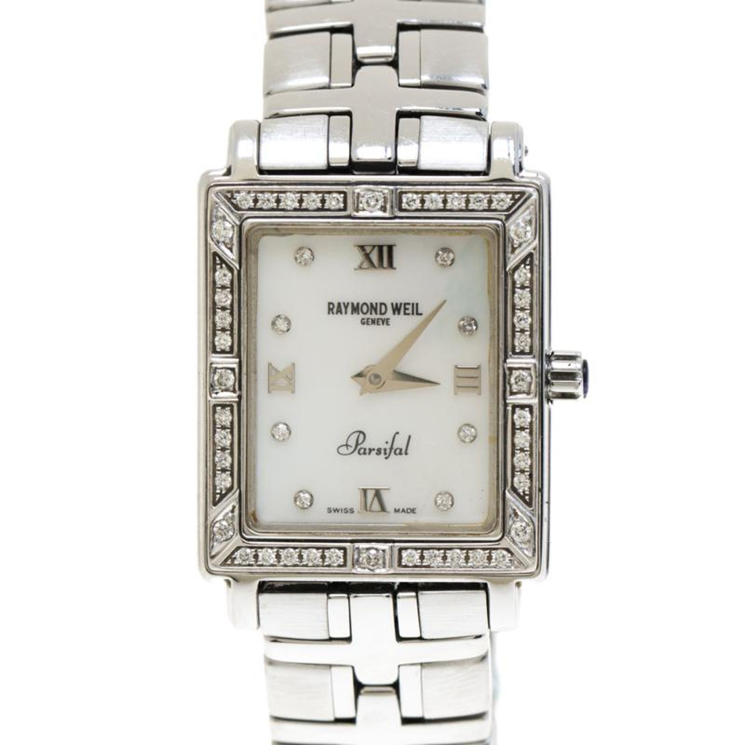 Raymond Weil Mother of Diamonds Parsifal 9731 Women's Wristwatch 22 mm For  Sale at 1stDibs