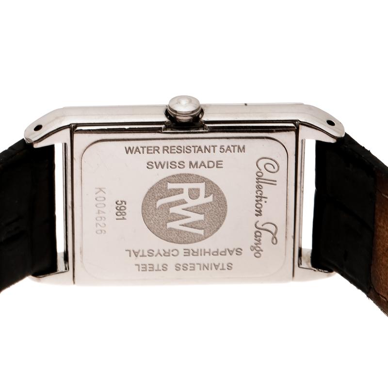 Raymond Weil Mother of Pearl Diamonds Tango 5981 Women's Wristwatch 23 mm In Fair Condition In Dubai, Al Qouz 2