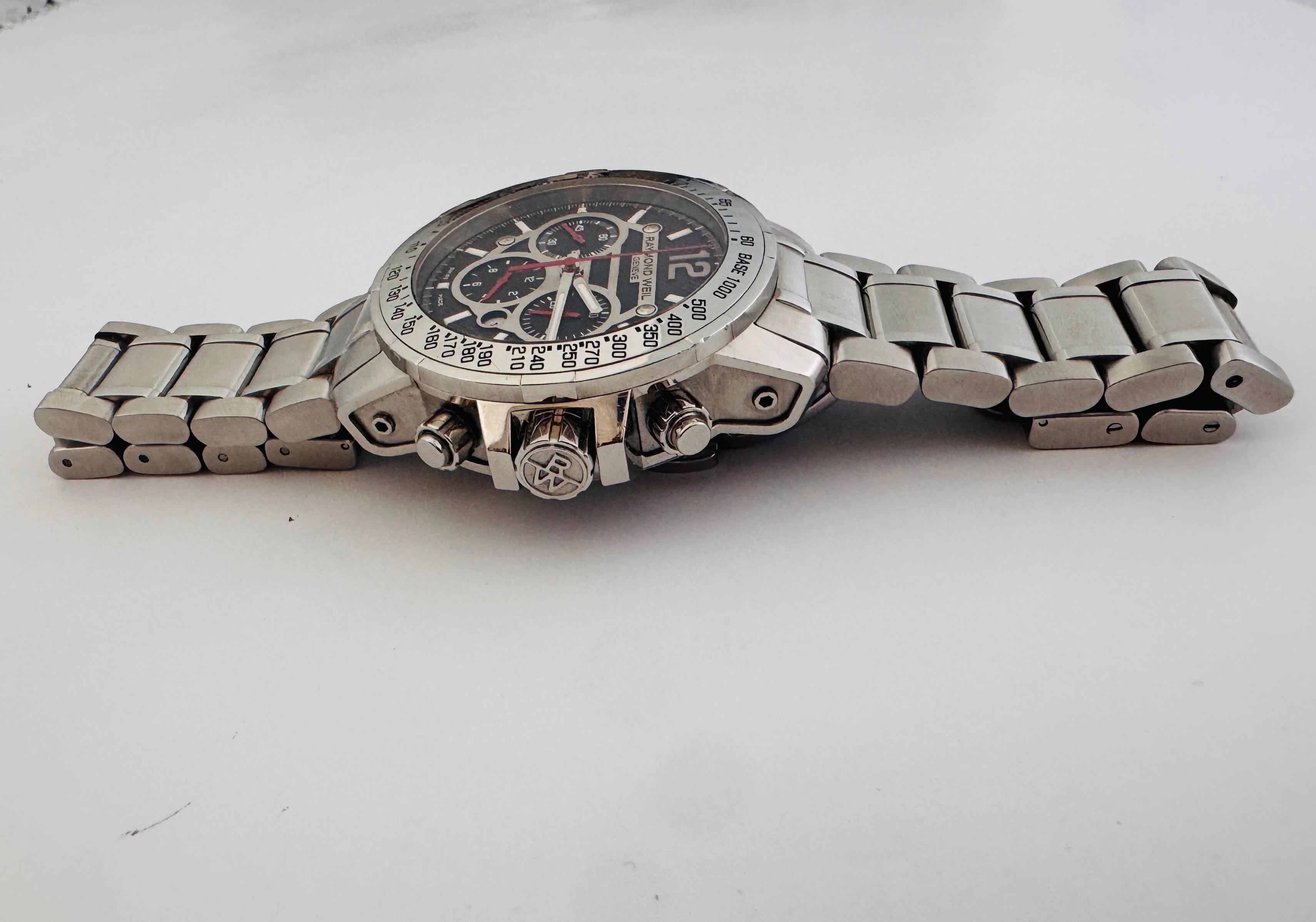 Raymond Weil Nabucco 7800 Cronografo Automatico Orologio da Uomo con scatola in vendita 9