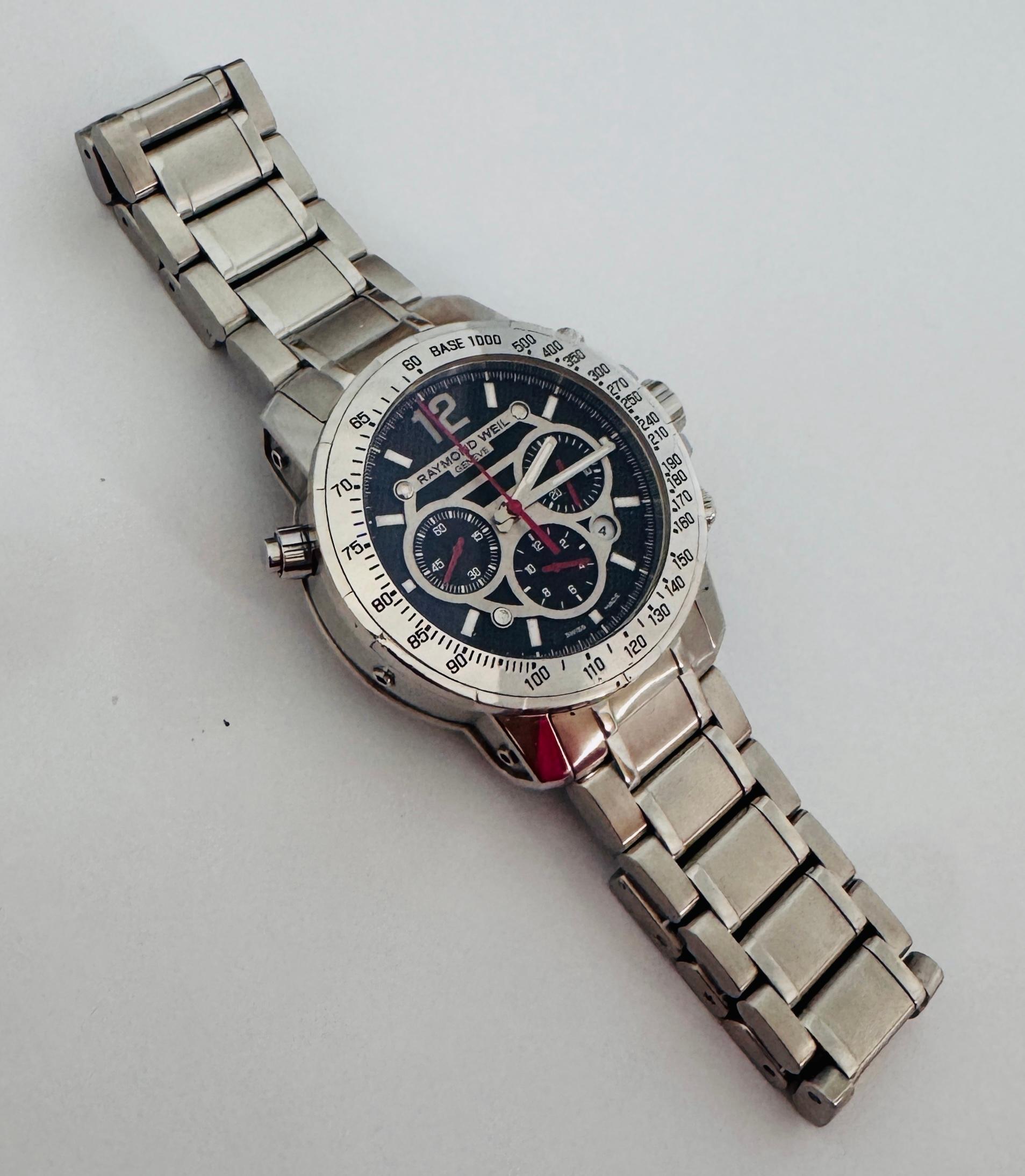 Raymond Weil Nabucco 7800 Cronografo Automatico Orologio da Uomo con scatola In condizioni buone in vendita a Toronto, CA