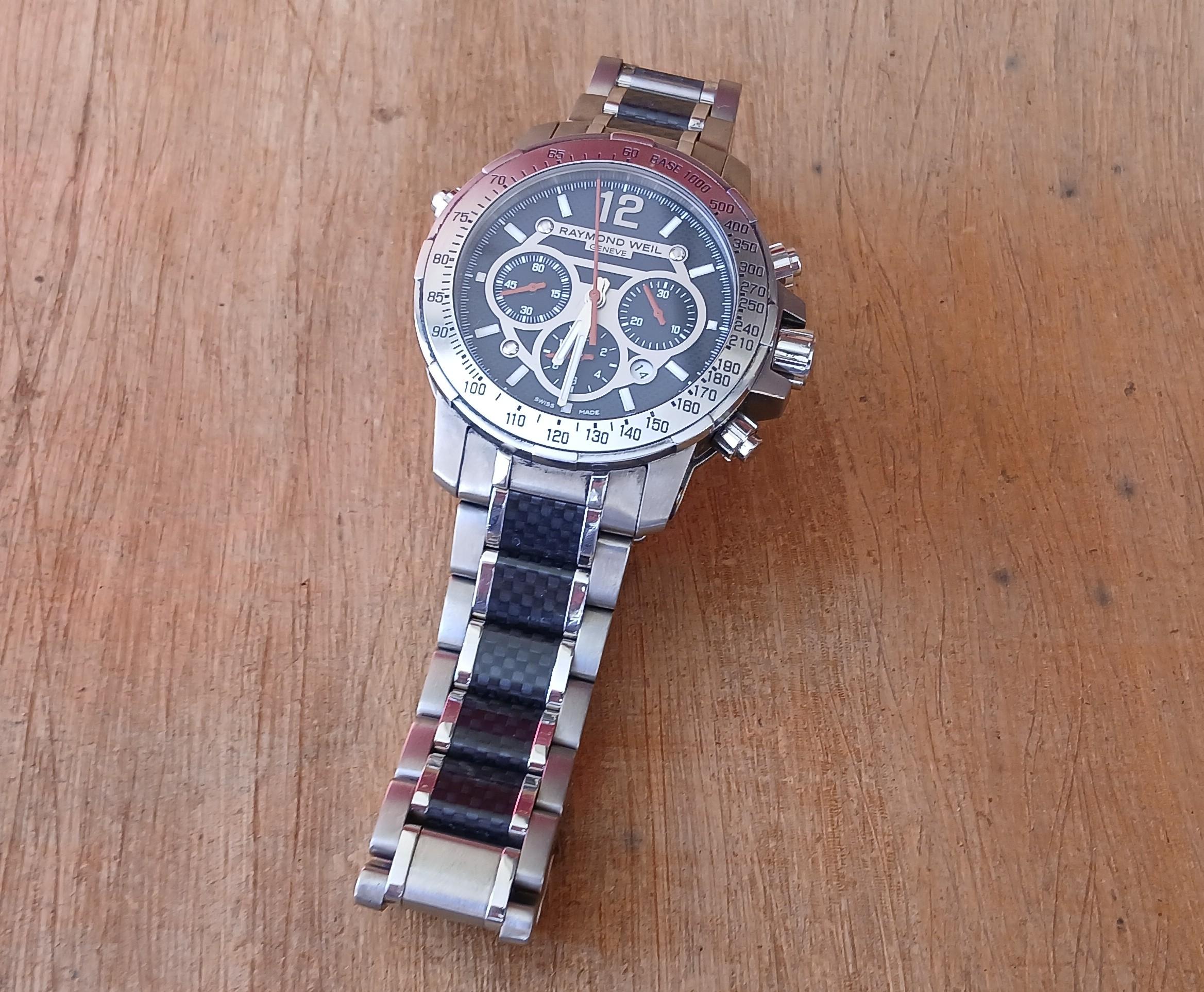 Raymond Weil Nabucco 7800 Cronografo Automatico in Titanio in vendita 11