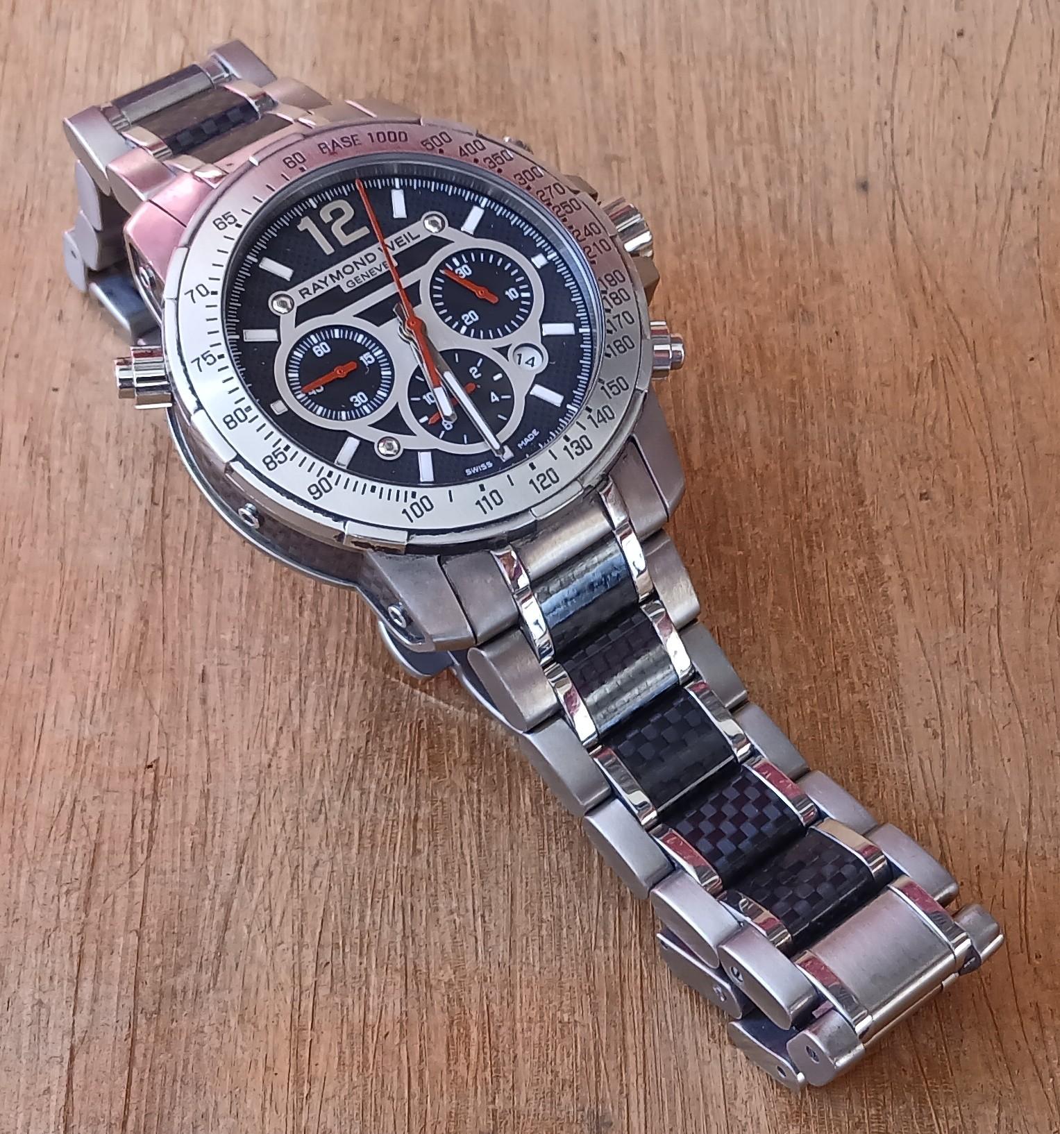 Raymond Weil Nabucco 7800 Cronografo Automatico in Titanio in vendita 12