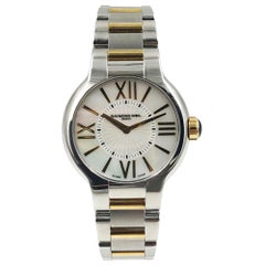 Raymond Weil Montre pour femme Noemia 5932-STP-00907 MOP en acier et or 18 carats avec quartz PVD