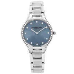 Raymond Weil Noemia Steel Diamond Blue Dial Quartz Ladies Watch 5132-STS-50081