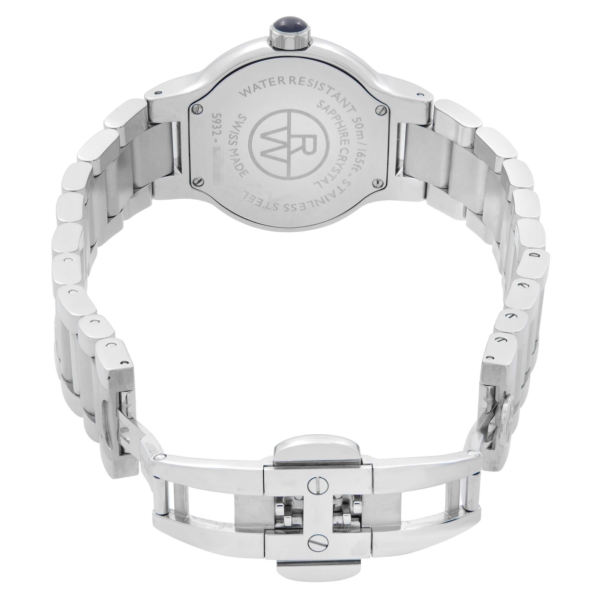 Raymond Weil Noemia Steel Diamond MOP Dial Quartz Ladies Watch 5932-ST-00990 For Sale 2