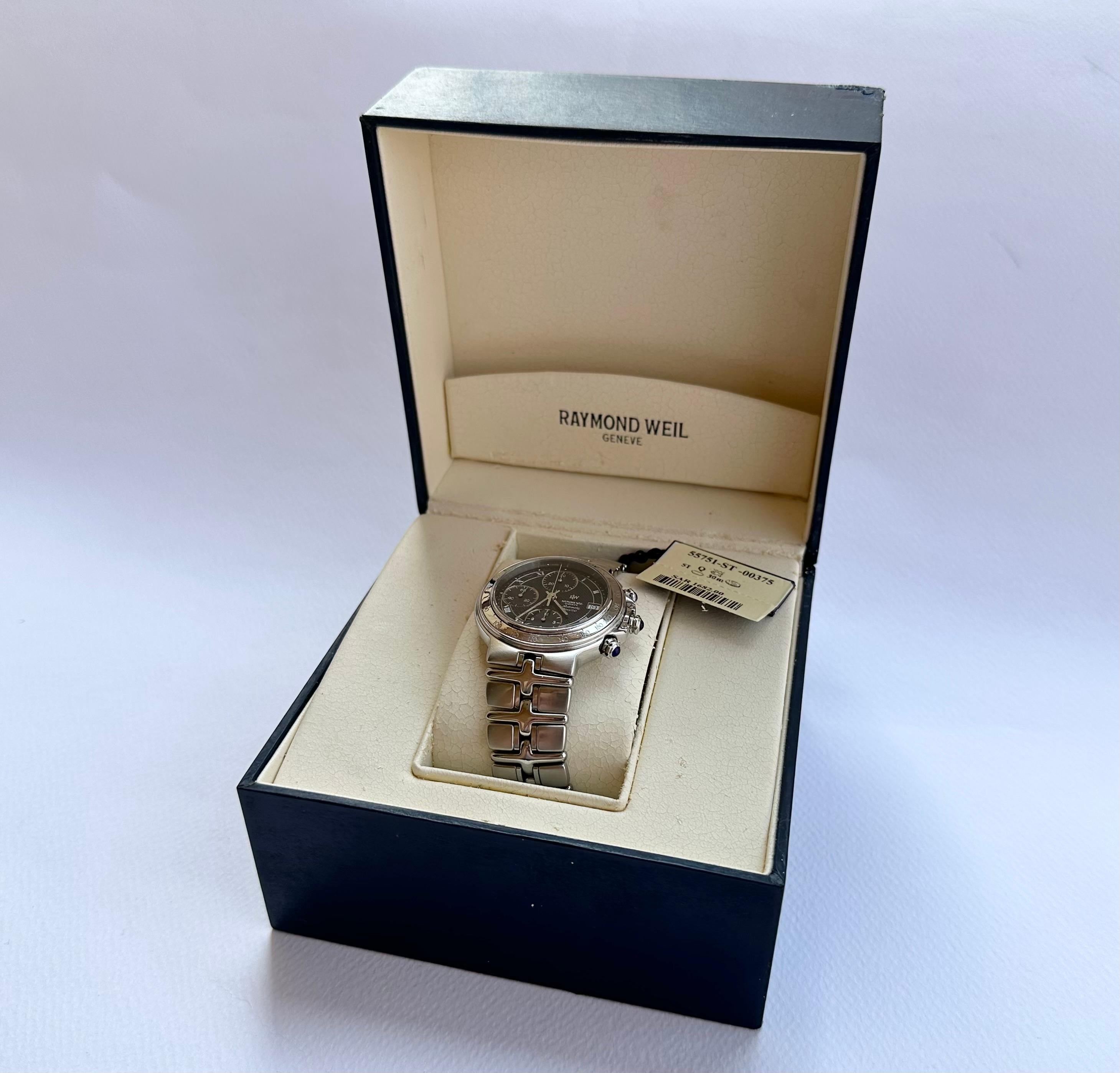 Raymond Weil Parsifal Montre chronographe automatique pour hommes Réf. 7791 en vente 8