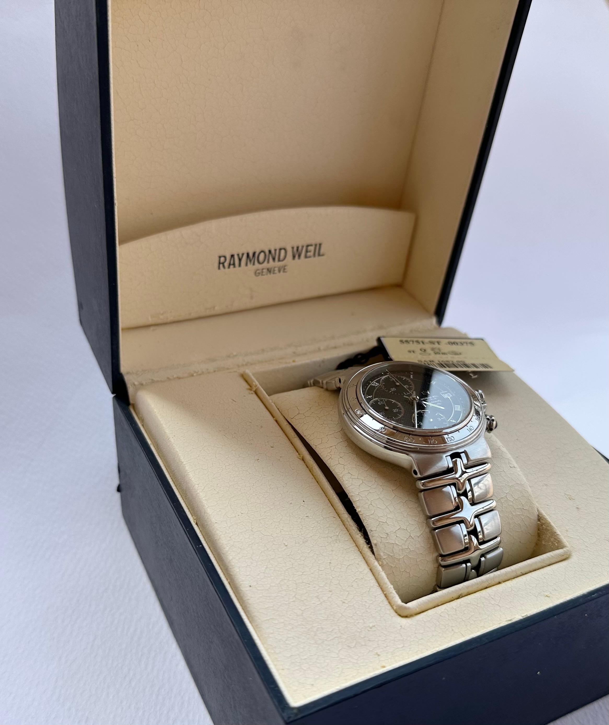 Raymond Weil Parsifal Montre chronographe automatique pour hommes Réf. 7791 en vente 9