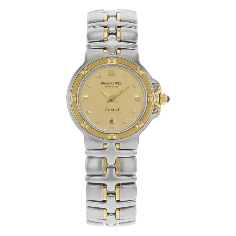 Raymond Weil Parsifal Gold Dial Stainless Steel Quartz Ladies Watch