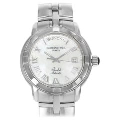 Raymond Weil Parsifal MOP Day Date Steel Automatic Men's Watch 2844-ST-00908