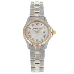 Raymond Weil Parsifal Montre pour femme en acier et or 18 carats avec cadran argenté 9460-SG5-00658