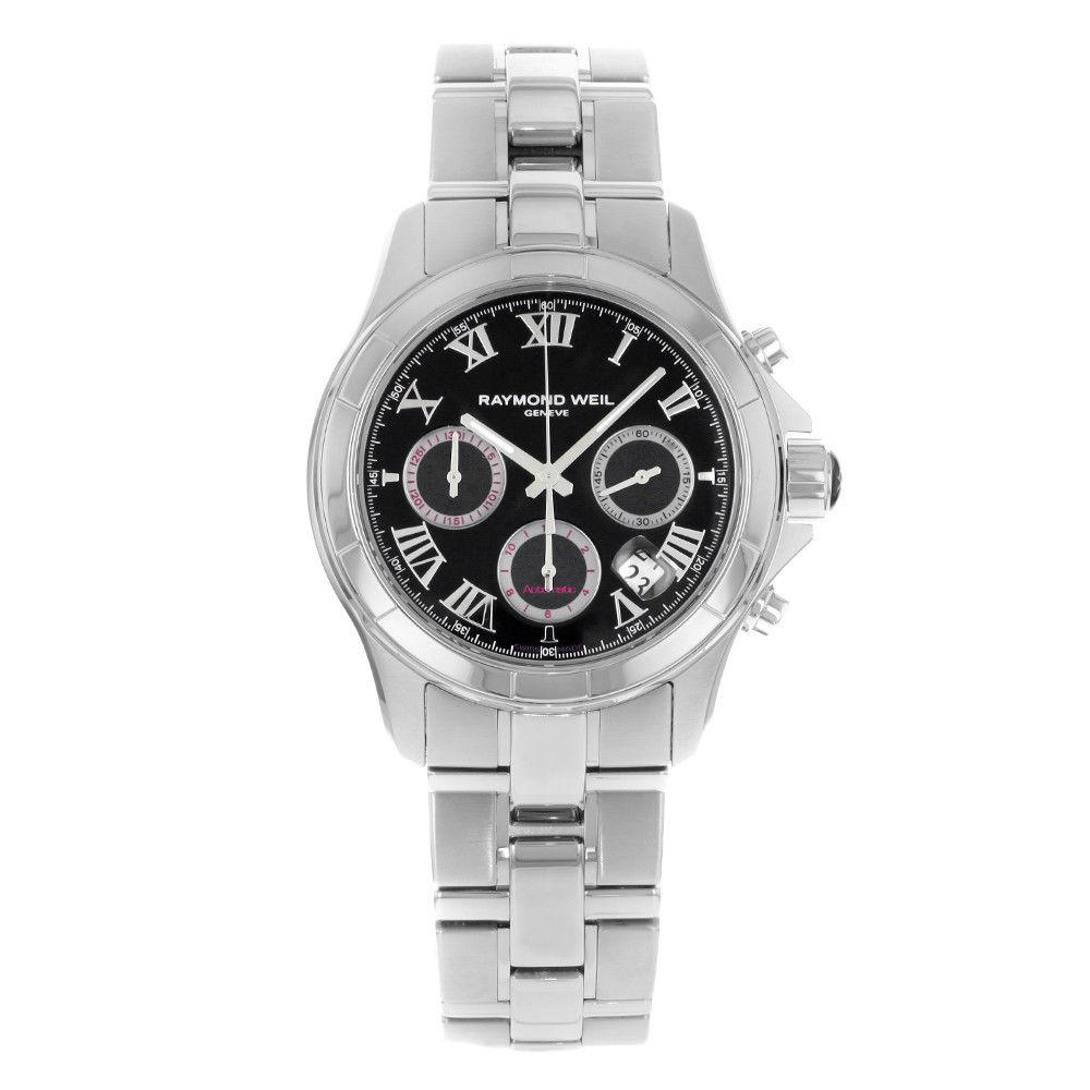 Raymond Weil Parsifal Stainless Steel Black Automatic Men’s Watch 7260-ST-00208