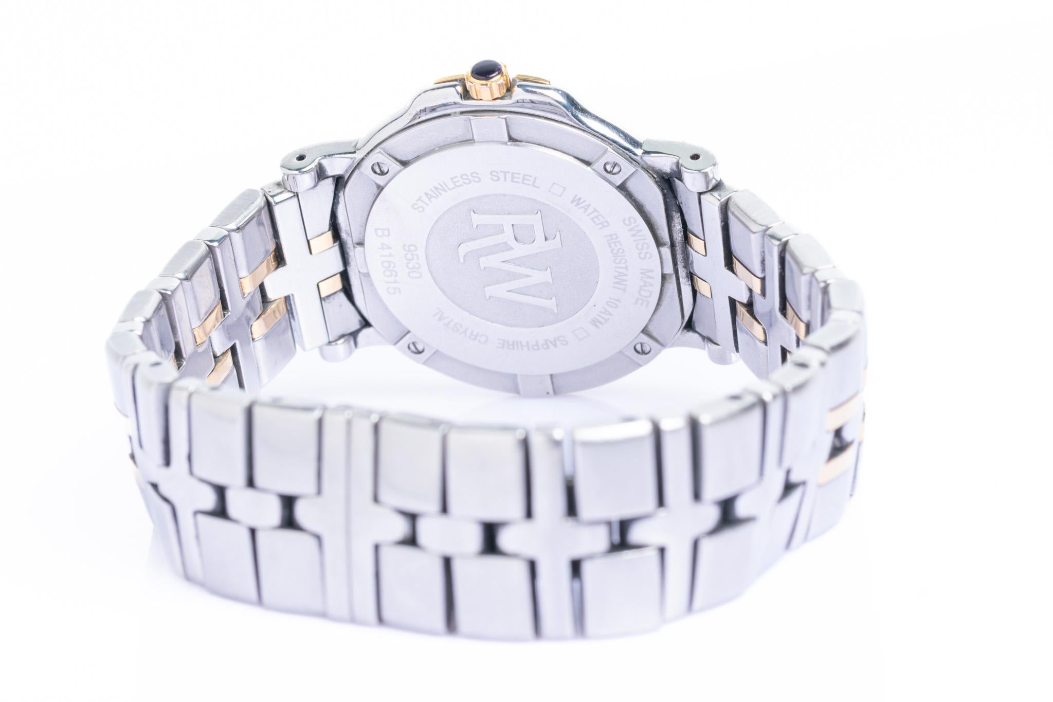 Montre Raymond Weil Parsifal bicolore en acier inoxydable et or Pour hommes en vente