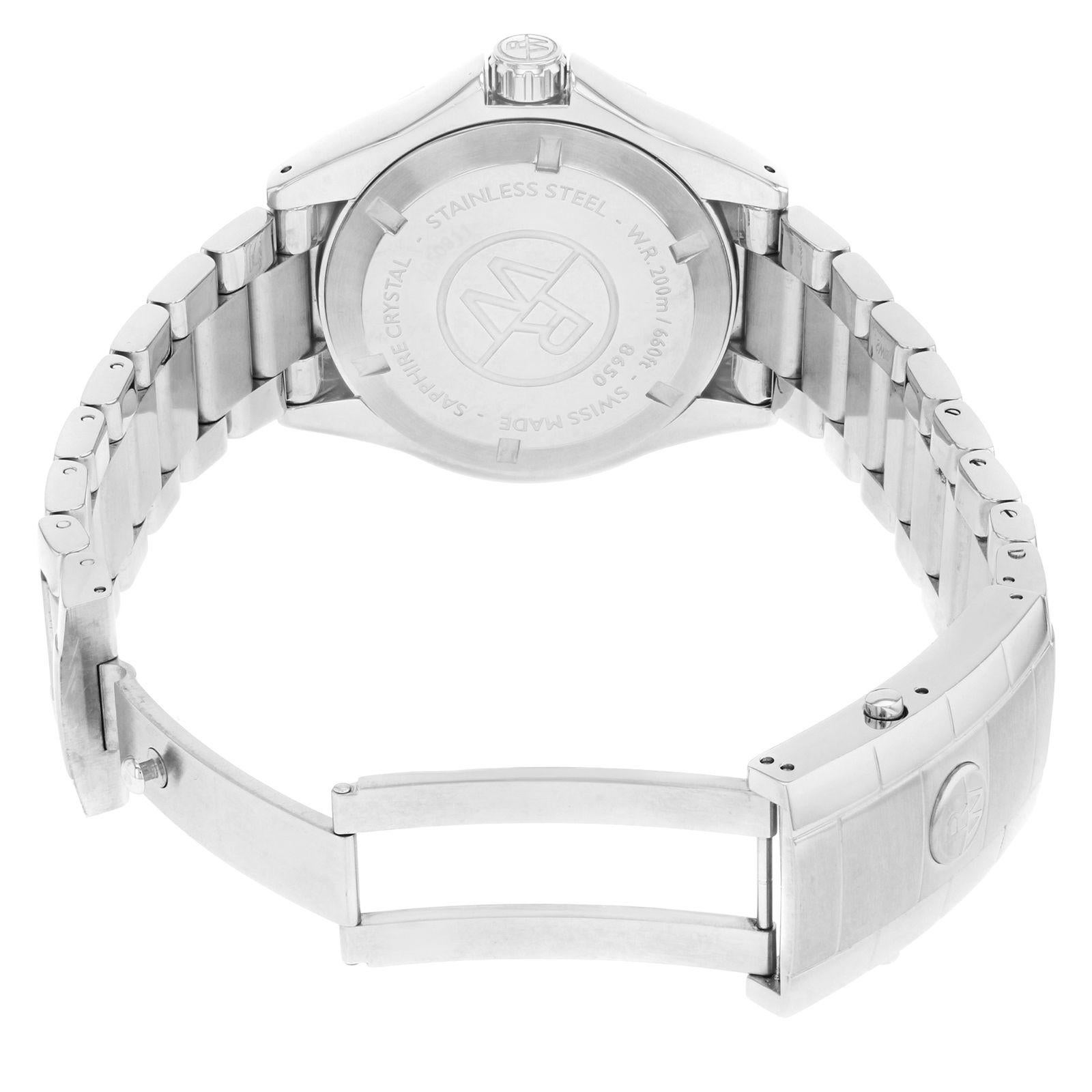 Raymond Weil RW Sport 8650-ST-20001-PO2 Stainless Steel Quartz Men's Watch In New Condition In New York, NY