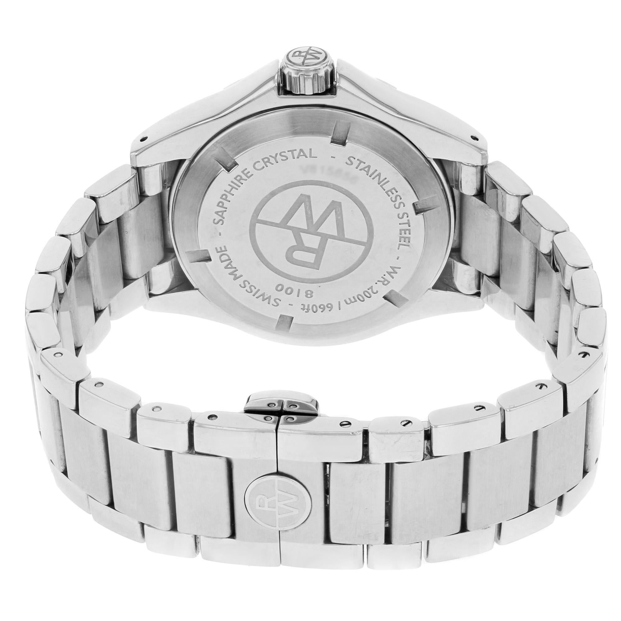 Raymond Weil RW Sport Stainless Steel Quartz Men's Watch 8100-ST-05207 In New Condition In New York, NY