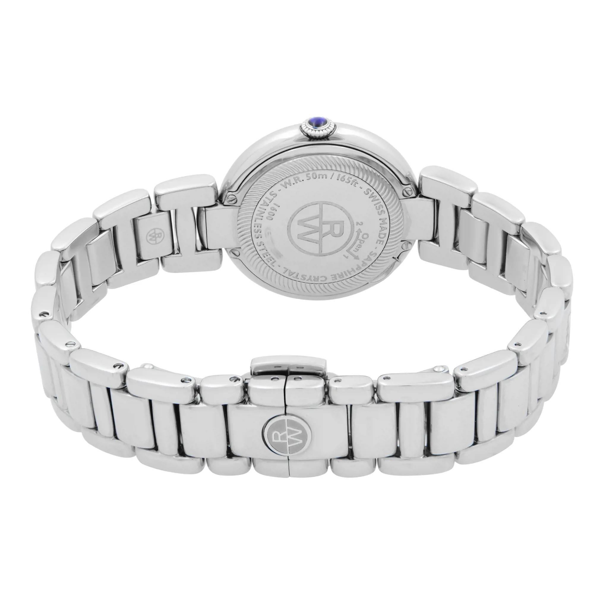 Raymond Weil Shine Steel Diamond Bezel Silver Dial Ladies Watch 1600-STS-RE659 1