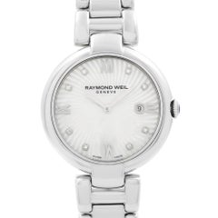 Raymond Weil Shine Steel White MOP Diamond Dial Ladies Watch 1600-ST-00995
