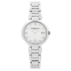 Raymond Weil Shine Steel White MOP Diamond Dial Ladies Watch 1600-ST-00995