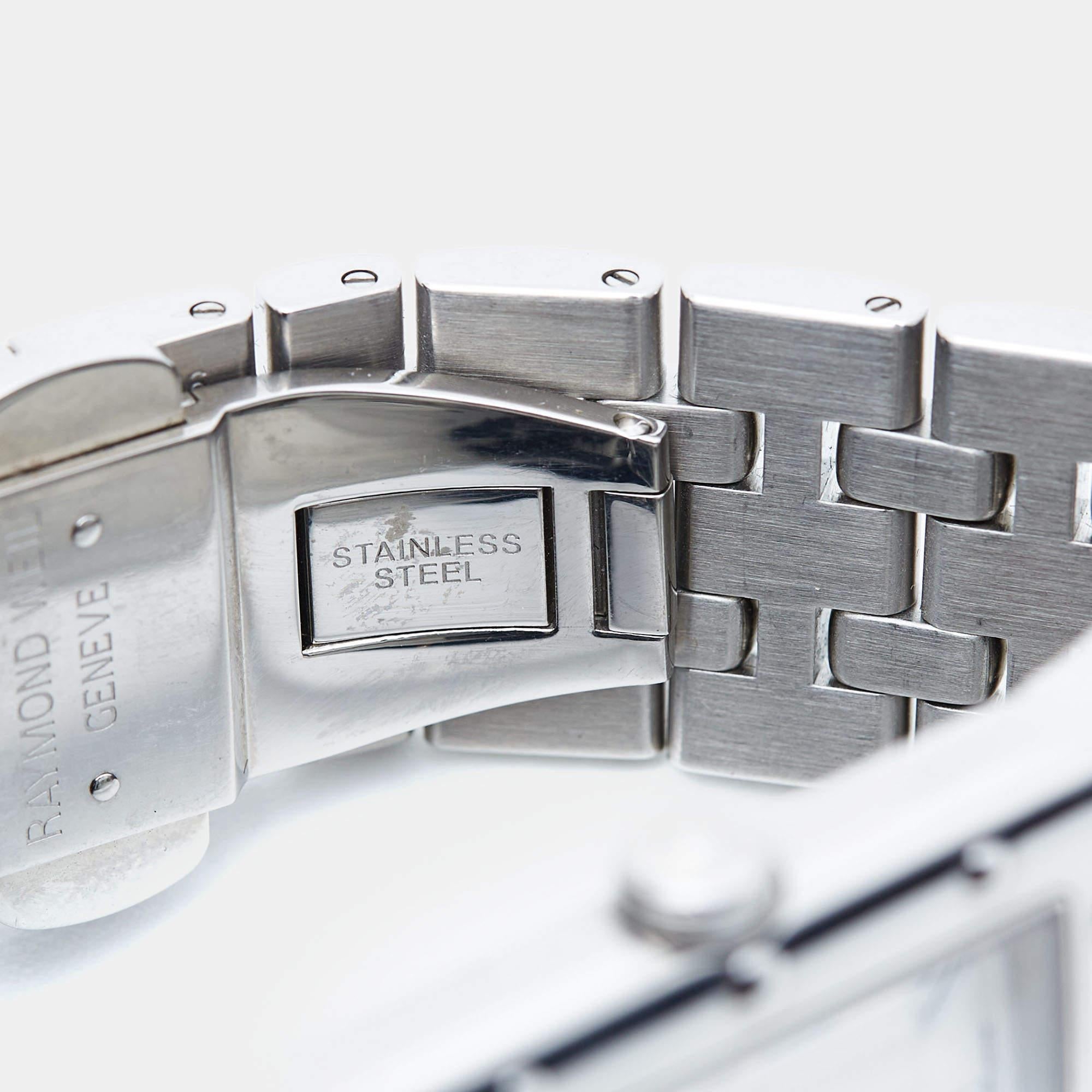 Raymond Weil Silver Stainless Steel Tango 5381-ST-00658 Unisex Wristwatch 28 mm 3